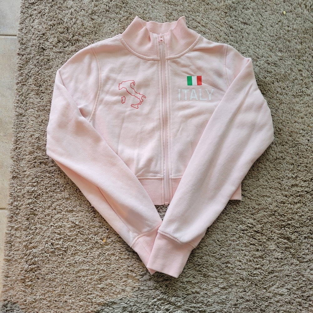 PacSun Light Pink Cropped Jacket